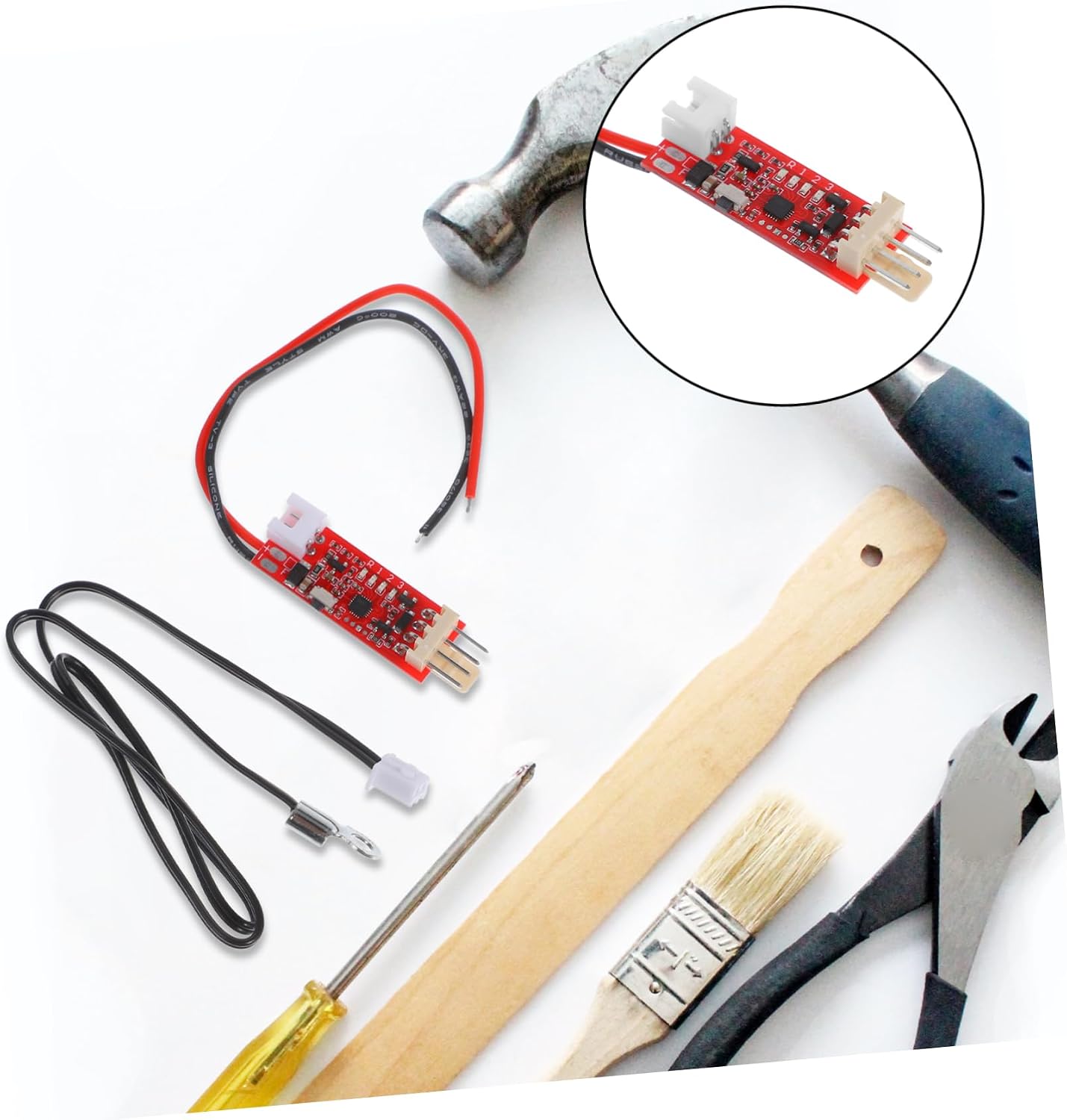Wire Fan Speed Controller Board Temperature Sensor Easy Installation for Electric Fan Versatile Design for Various Cooling Needs