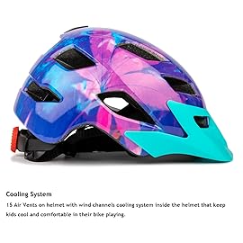 Kids Helmet, Exclusky Kids Bike Helmet Adjustable Safety Lightweight Children Bicycle for Skating Cycling Scooter Boys and Girls Bicycle Helmets Ages 5+
