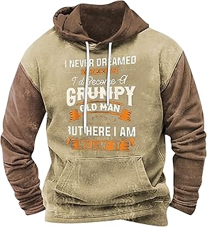 Splrit-MAN Men's Hoodies Graphic Letter Print Oversized Hoodies with Pockets Drawstring Vintage Hoodies Long Sleeved Sweatshirt with Hood Lightweight Graphic Hoodie Gym Hoodies Motorbike Hoodie