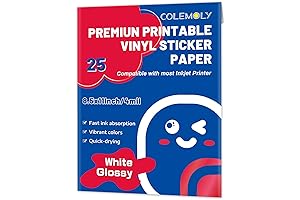 Premium Gloss White Vinyl Sticker Paper