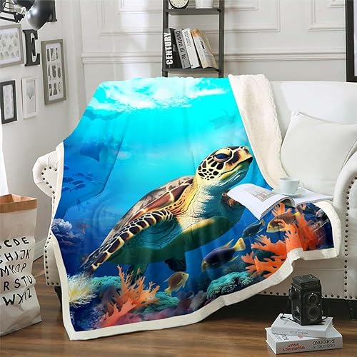 Miniatura 27 de Manta de olas oceánicas para cama, silla, retro, brújula, velero, manta náutica para decoración de dormitorio de niños, manta de vellón marino con