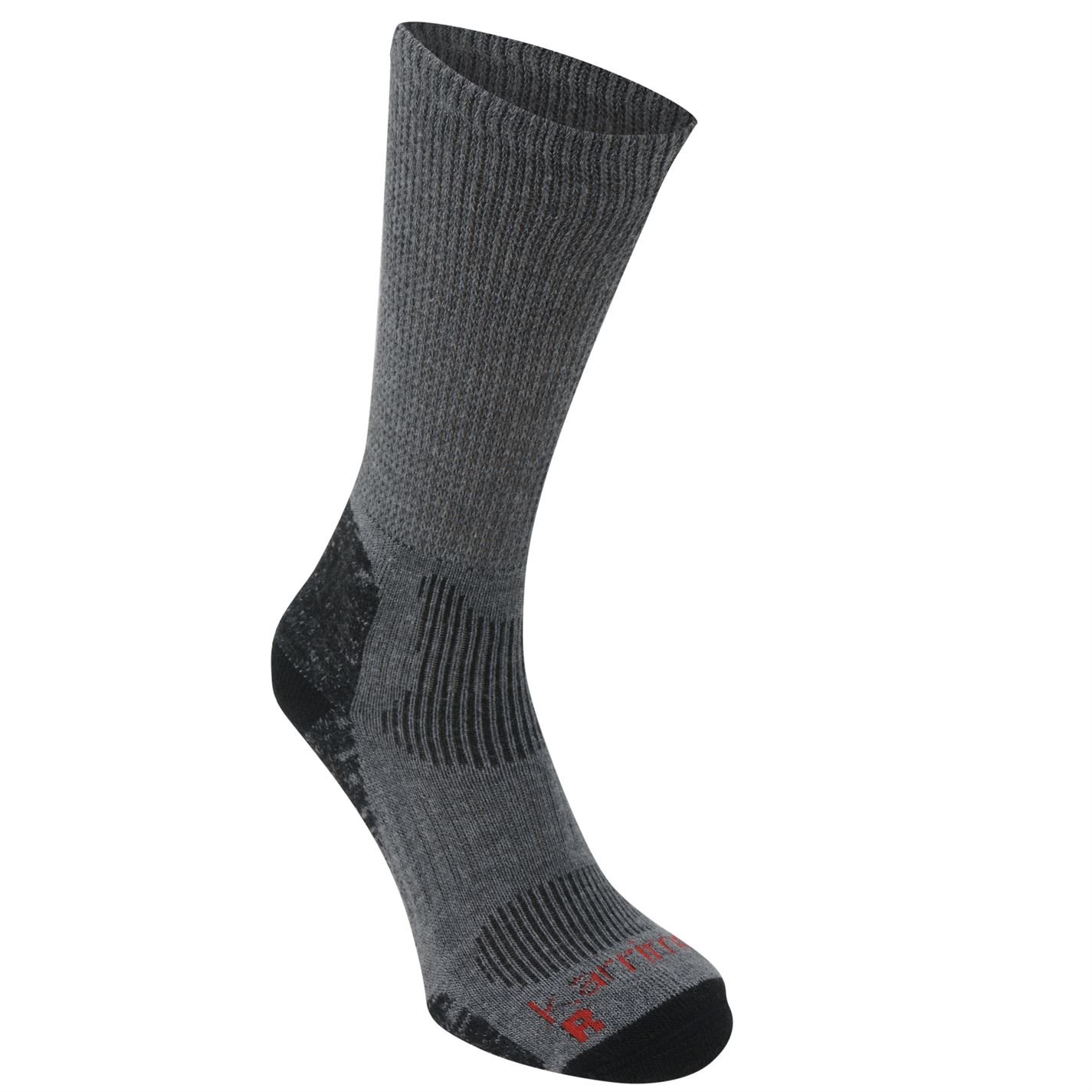 Karrimor Mens Merino Fibre Lightweight Walking Socks Grey/Black Mens 7-11