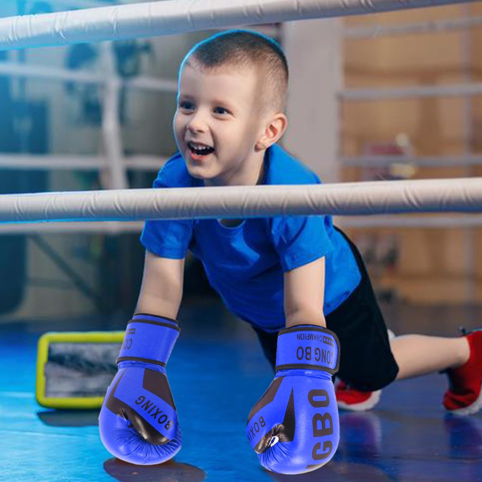 Guantes de boxeo para niños 3-16 años ajustables MMA Muay Thai kickboxing