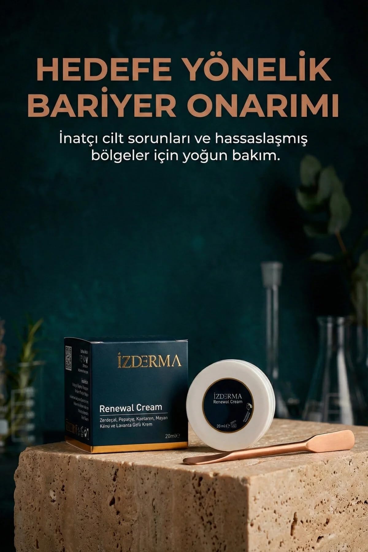 İZderma Genital Bölge Onarım Kremi için Kozmetik Yenileyici Krem 20 ml