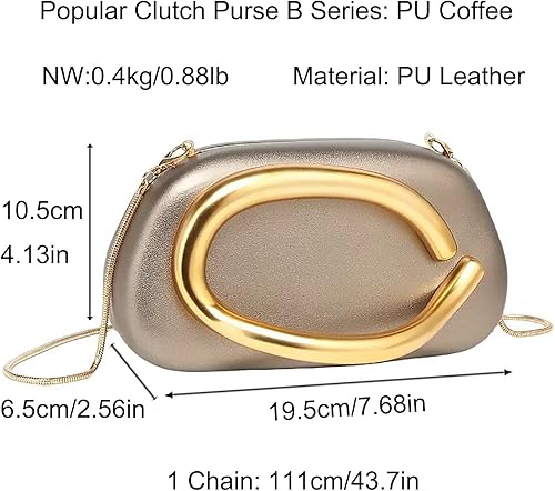 Vista 87 de Bolso cruzado de cadena de moda para mujer, bolso de hombro, bolso de mano acrílico para boda, bolso de noche de concha, clutch formal Un mármol