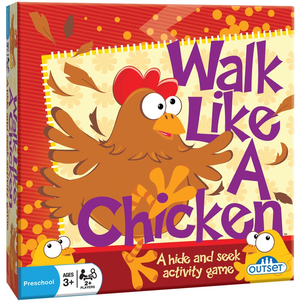 Cheatwell Games Walk Like A Chicken - No Reading Required, Hide & Seek Role-Playing Activity Game, Preschool & Kids, Children's Social & Physical Developmental Game, Ages 3+, 2+ Players
