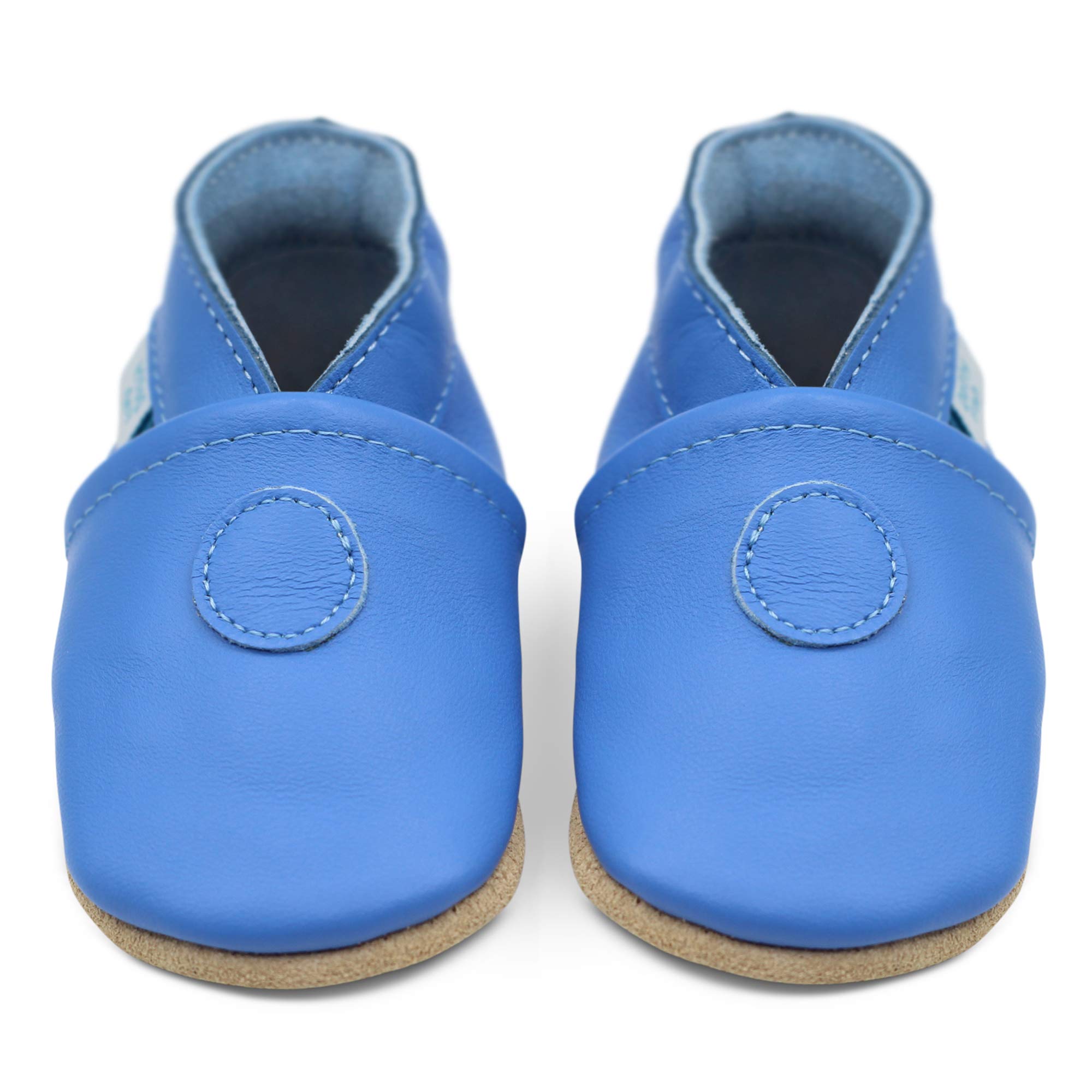 Dotty Fish Soft Sole Leather Baby & Toddler Shoes – Barefoot, Non-Slip, Lightweight & Flexible, Elasticated Ankles - Unisex Boys & Girls, UK Brand, Podiatry Approved — view 20