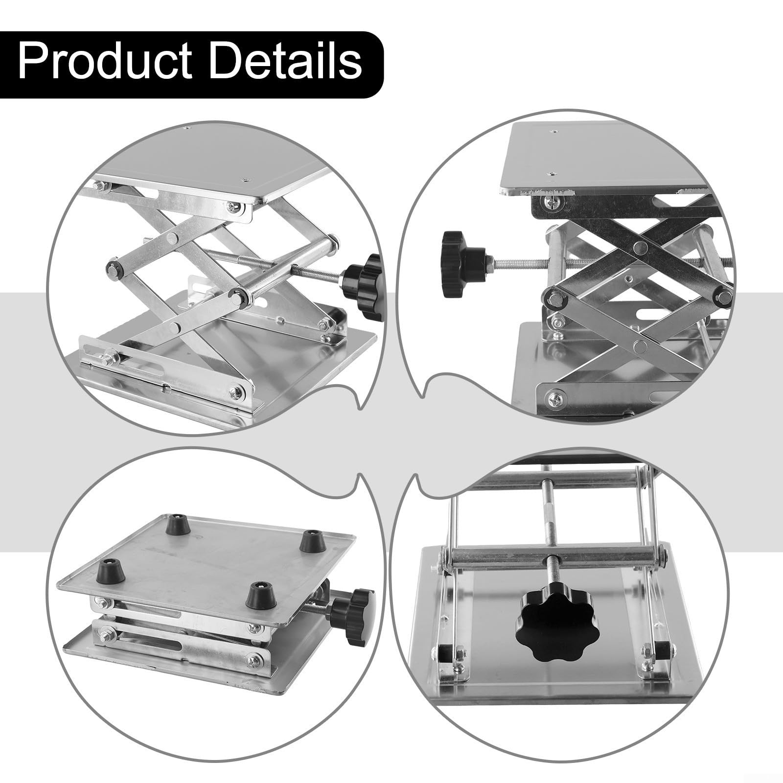 BGNERY Rack Lift Platform Aluminum Router Lab Lifting Stand Lift Table Woodworking Engraving (Color : A BGNERY Rack Lift Platform Aluminum Router Lab Lifting Stand Lift Table Woodworking Engraving (Color : A