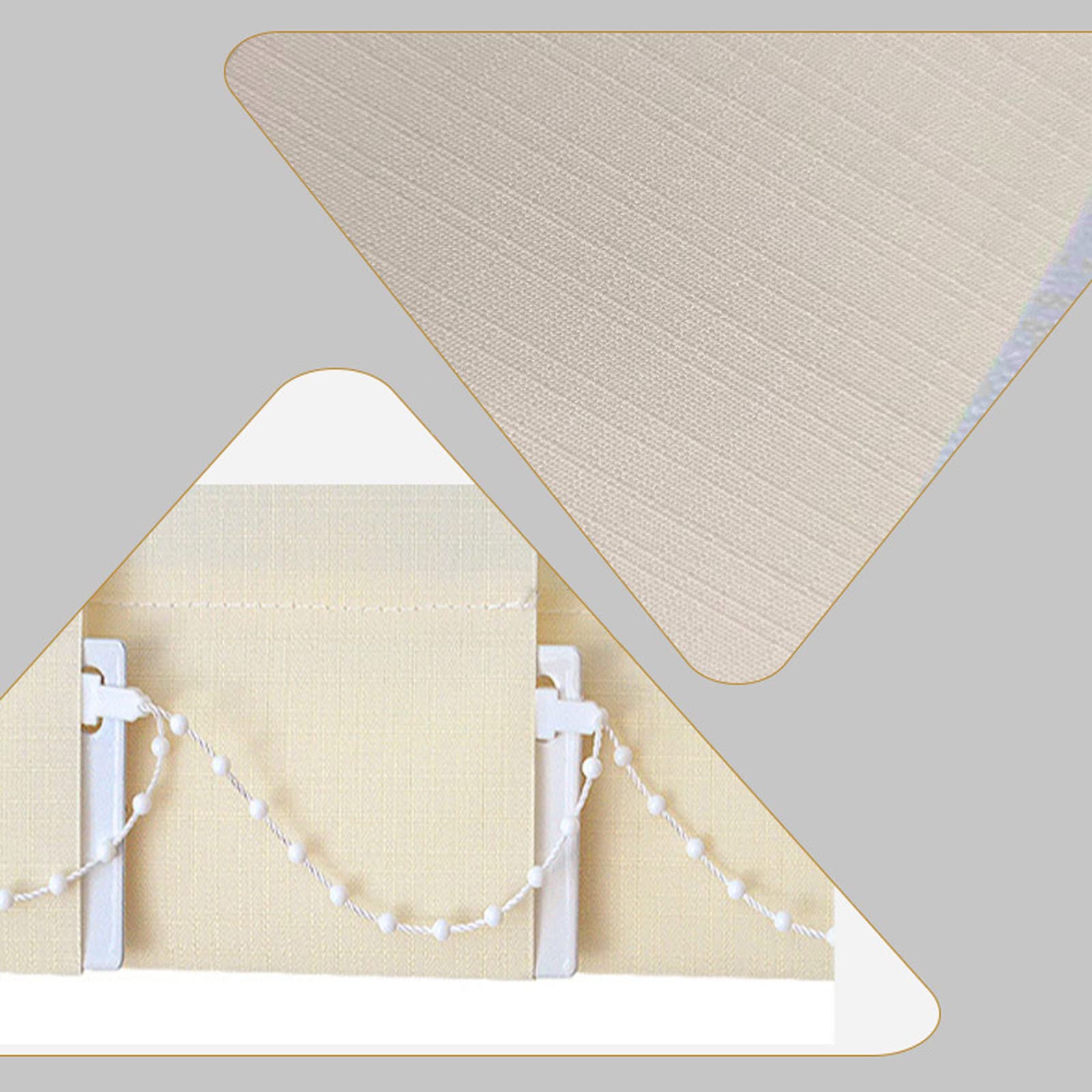 Kit Complet Store à Lamelles Verticales,Blackout Stores Verticaux,Grande Fenêtre Pare-Soleil Lame de 9 cm,pour Bureau à Domicile,Kit de Montage Inclus (W140xH220cm(55x87in))