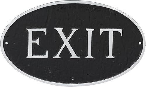 Montague Productos de Metal Salida Oval Placa de pared