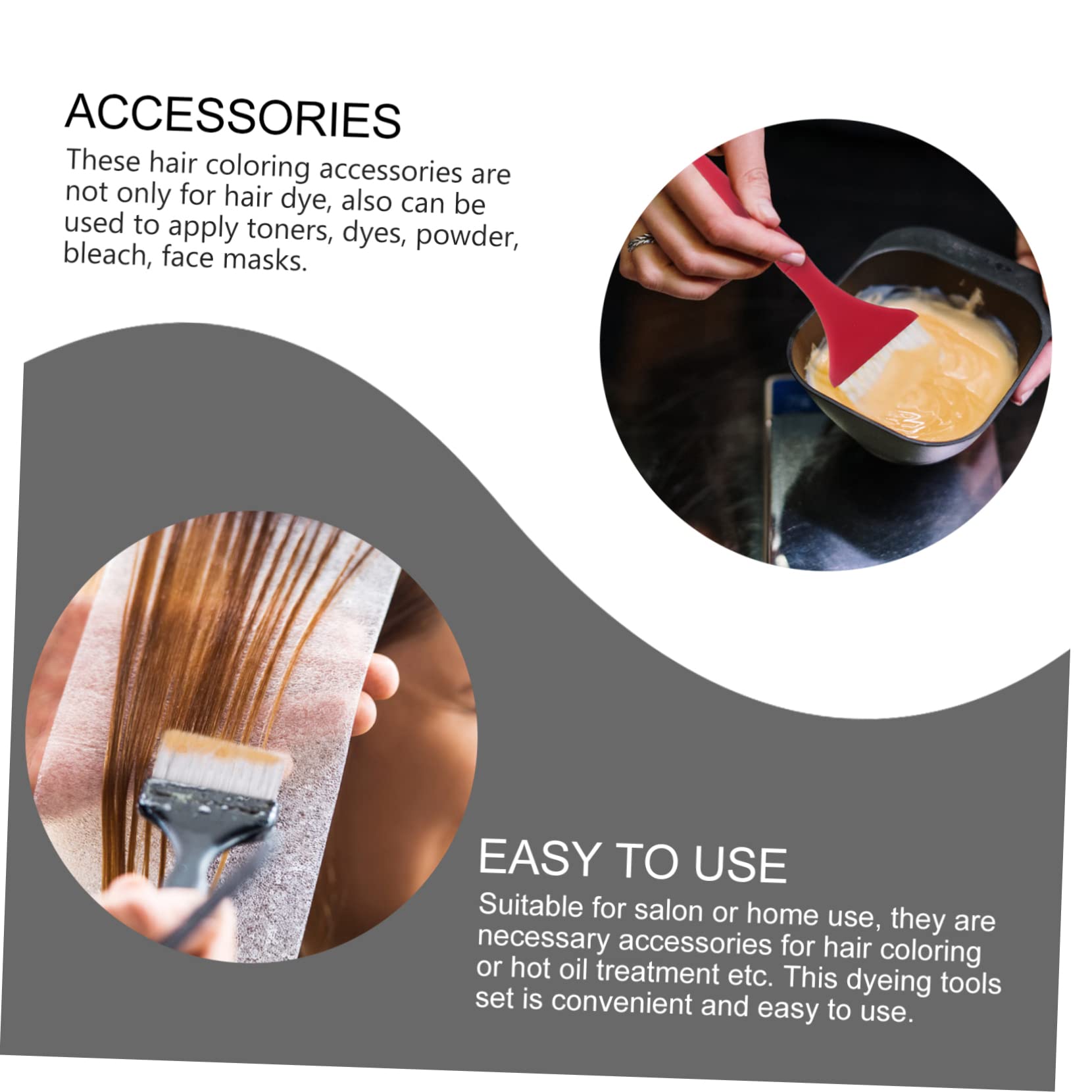 7 Sätze Teiliges Haarfärbeset mit Schalen und Professionelles Färben für Hause Salon für Diy Haarfärbung Bpa Frei Langlebig und Benutzerfreundlich