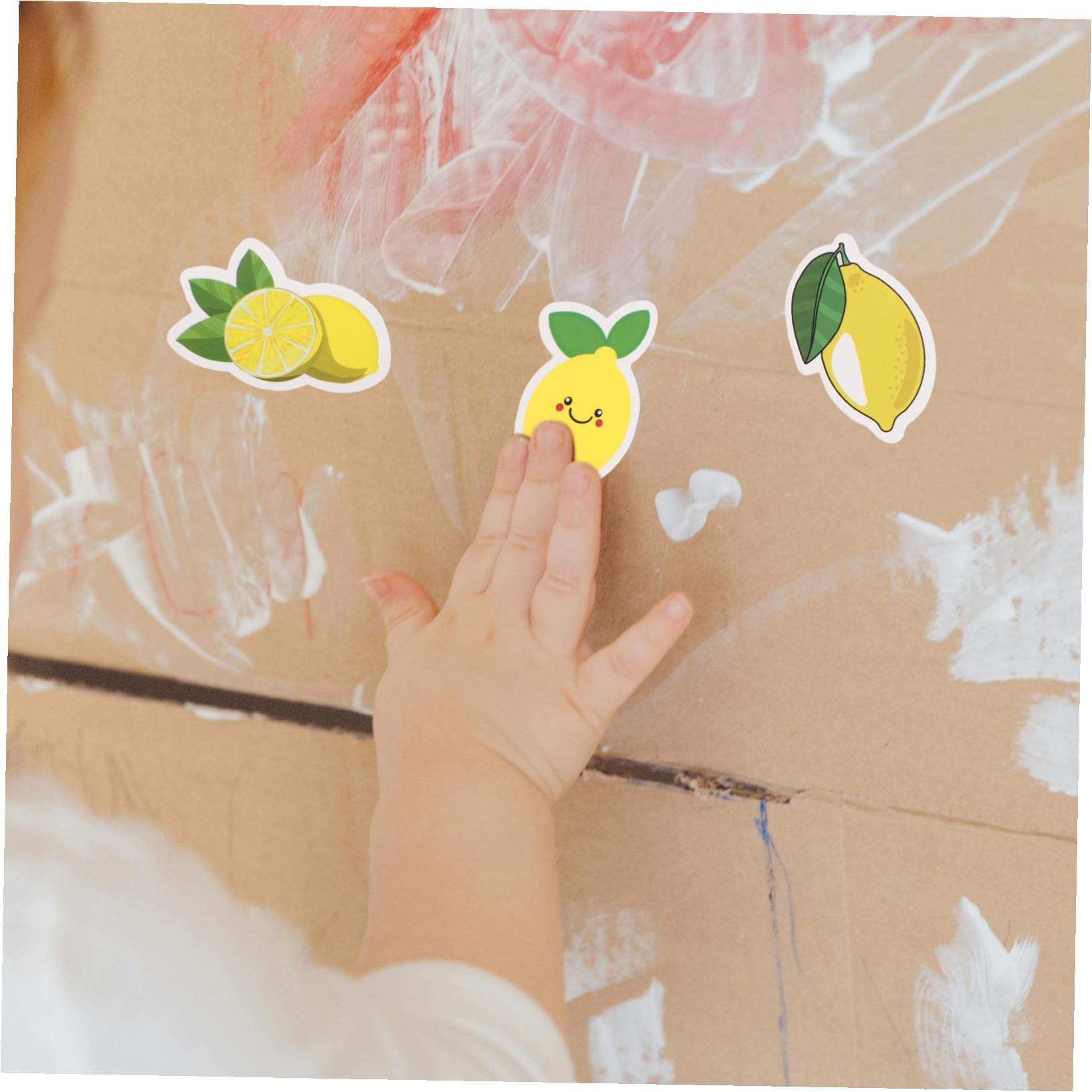 DOITOOL 50 Pegatinas de Limón Amarillas, Estilo Adorable, Adhesivas Decorativas DIY para Decorar Maletas y Ordenador