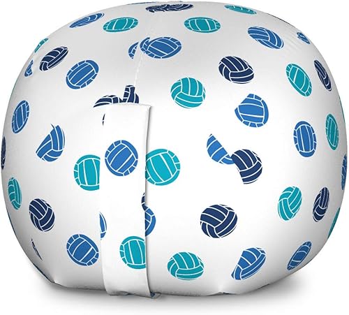 Miniatura 112 de Lunarable Silla de almacenamiento para adolescentes, coloridos patines de estilo retro, para actividades juveniles, para niñas y niños, divertido