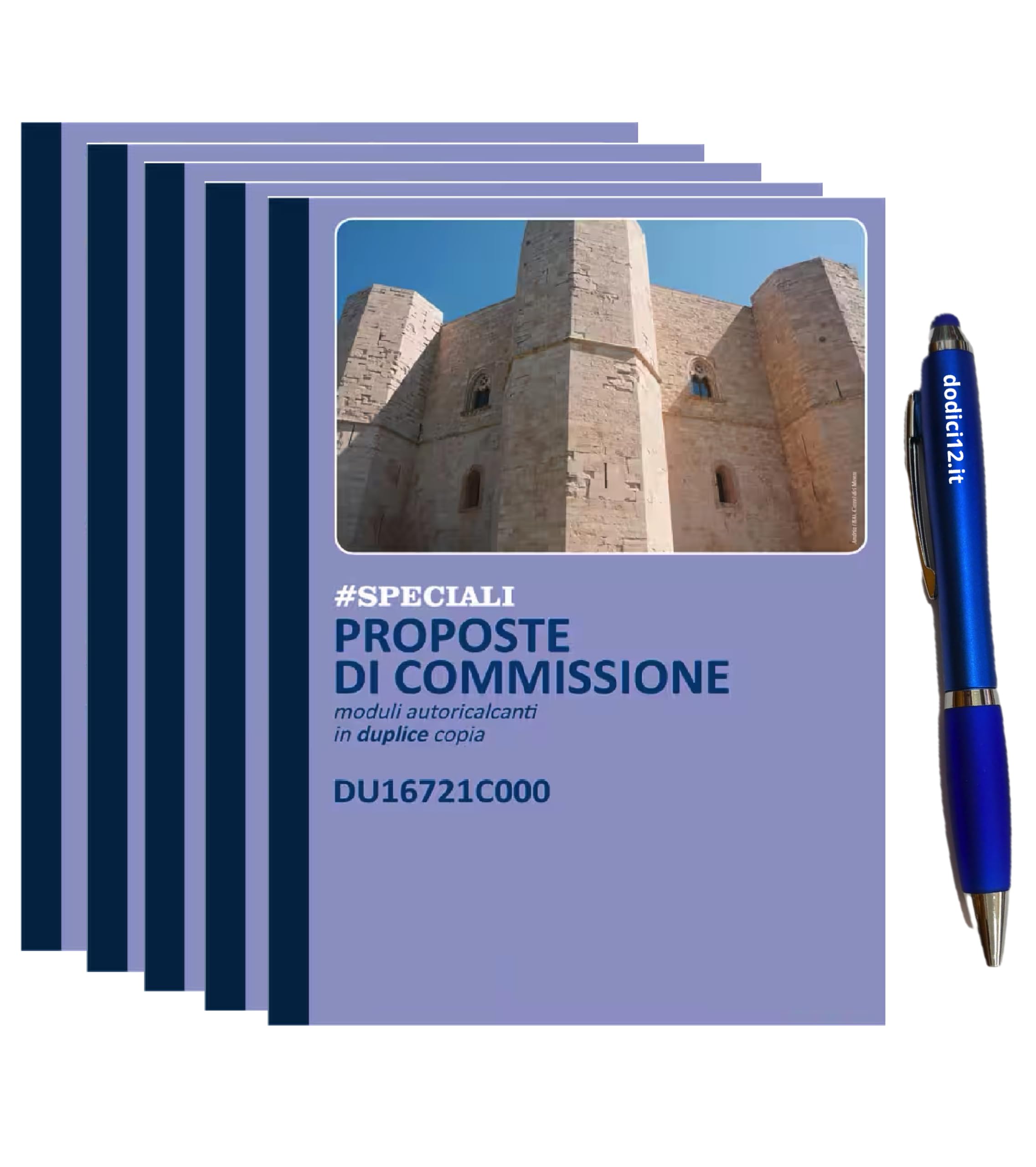Blocco Proposte Commissione A4 29,7x21,5cm - 50 Fogli Autoricalcanti in Duplice Copia (2 Copie) - Blocchetto Copia Commissioni Ordini Agenti Rappresentanti - CON PENNA TOUCH OMAGGIO Dodici12® (10)