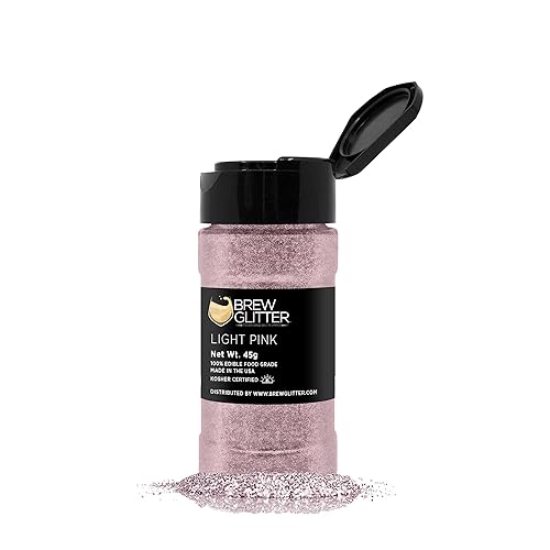 Miniatura 95 de Brillo de cerveza rosa comestible para bebidas, cócteles, cerveza, purpurina y bebidas Certificado Kosher y Halal 100% comestible y de grado