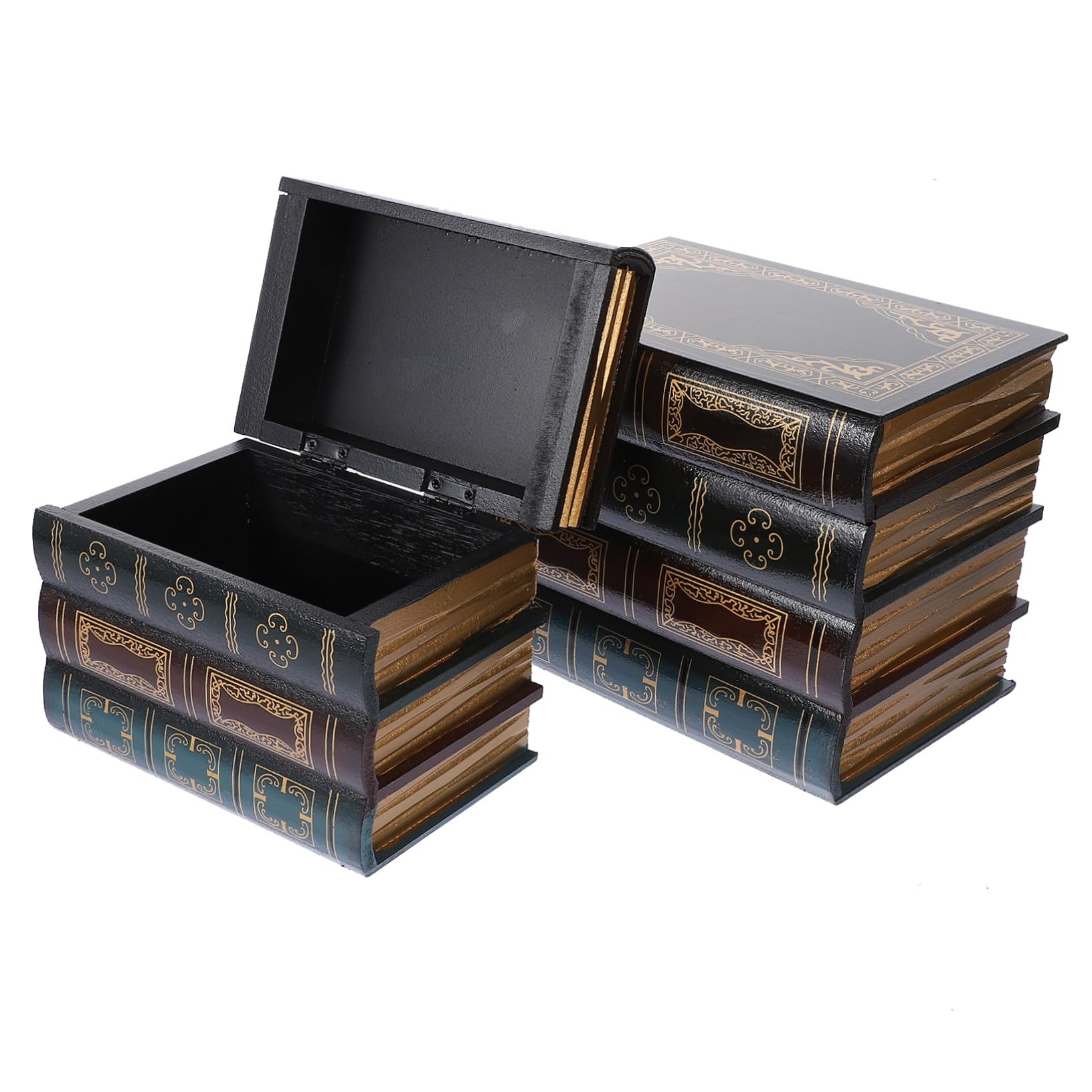 Livre de simulation en bois VANZACK objet ornemental intérieur pour étagère et meuble