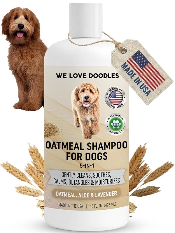 Shampoo para Cães com Aveia, Aloe Vera e Lavanda We Love Doodles – 480 mL