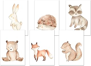 Nursery Prints - of Nursery Prints - Nursery Wall Picture - New Baby Print - Woodland Animal Prints - Watercolour Animal Print