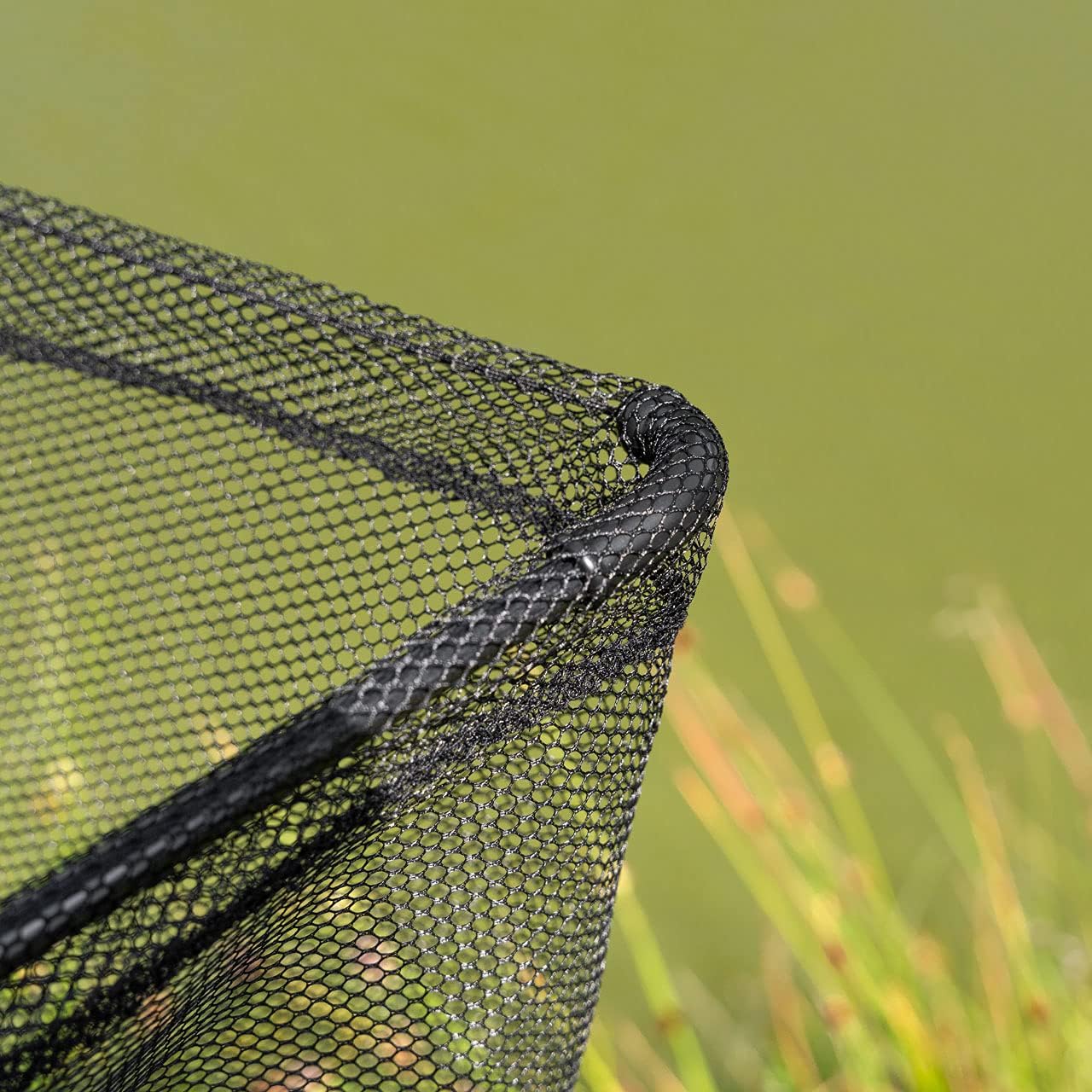 Atlas 42 Inch Landing Net - Fishing | 2-Part Carp Carbon Handle Long-Lasting Accessories Black