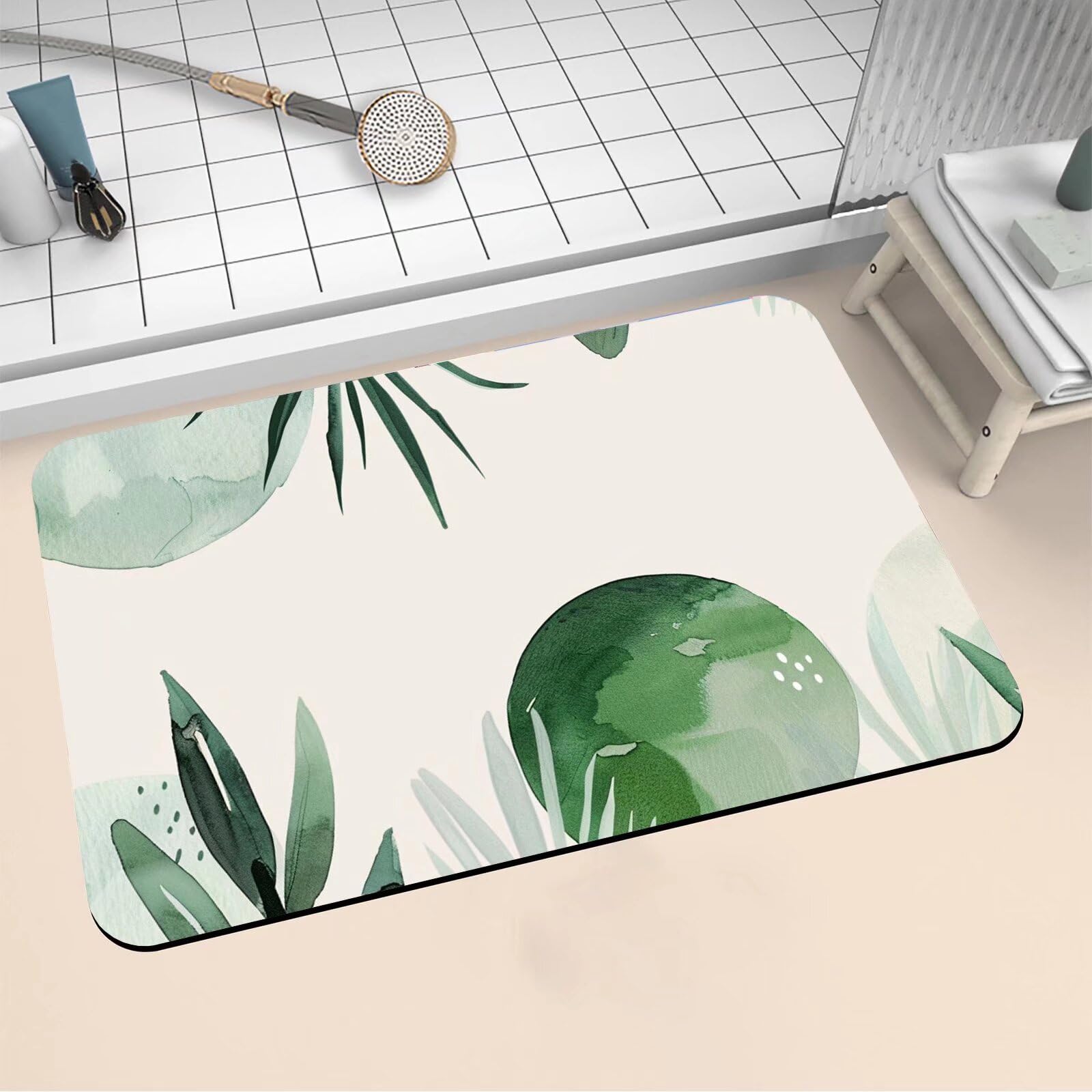 Alfombra baño diatomita 40x60 cm antideslizante lavable para ducha