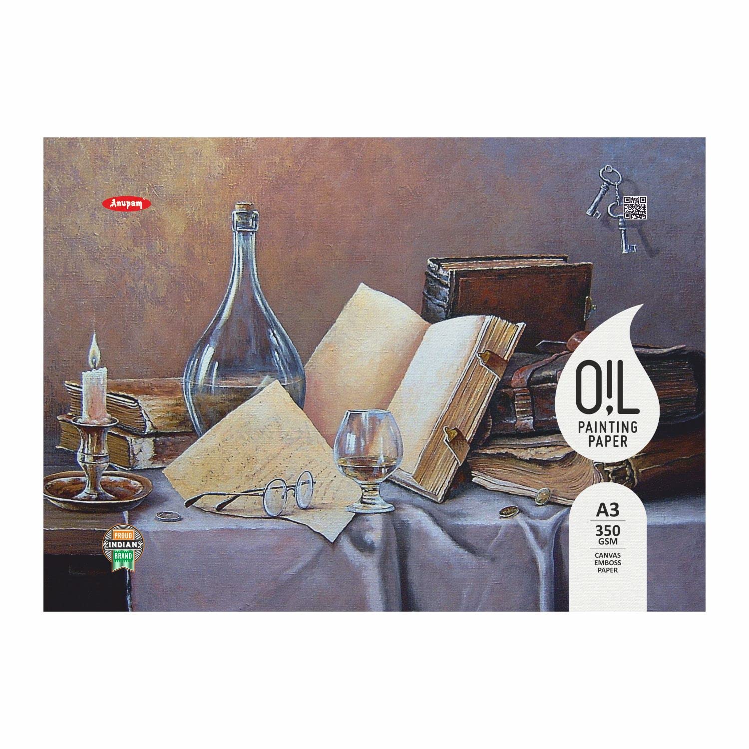 Anupam Oil Painting Paper Pad A3 Natural White 350 GSM Painting Paper, Long Side Glued Pad (10 Sheet) (B0BS9NRY9Y) Amazon Price History, Amazon Price Tracker