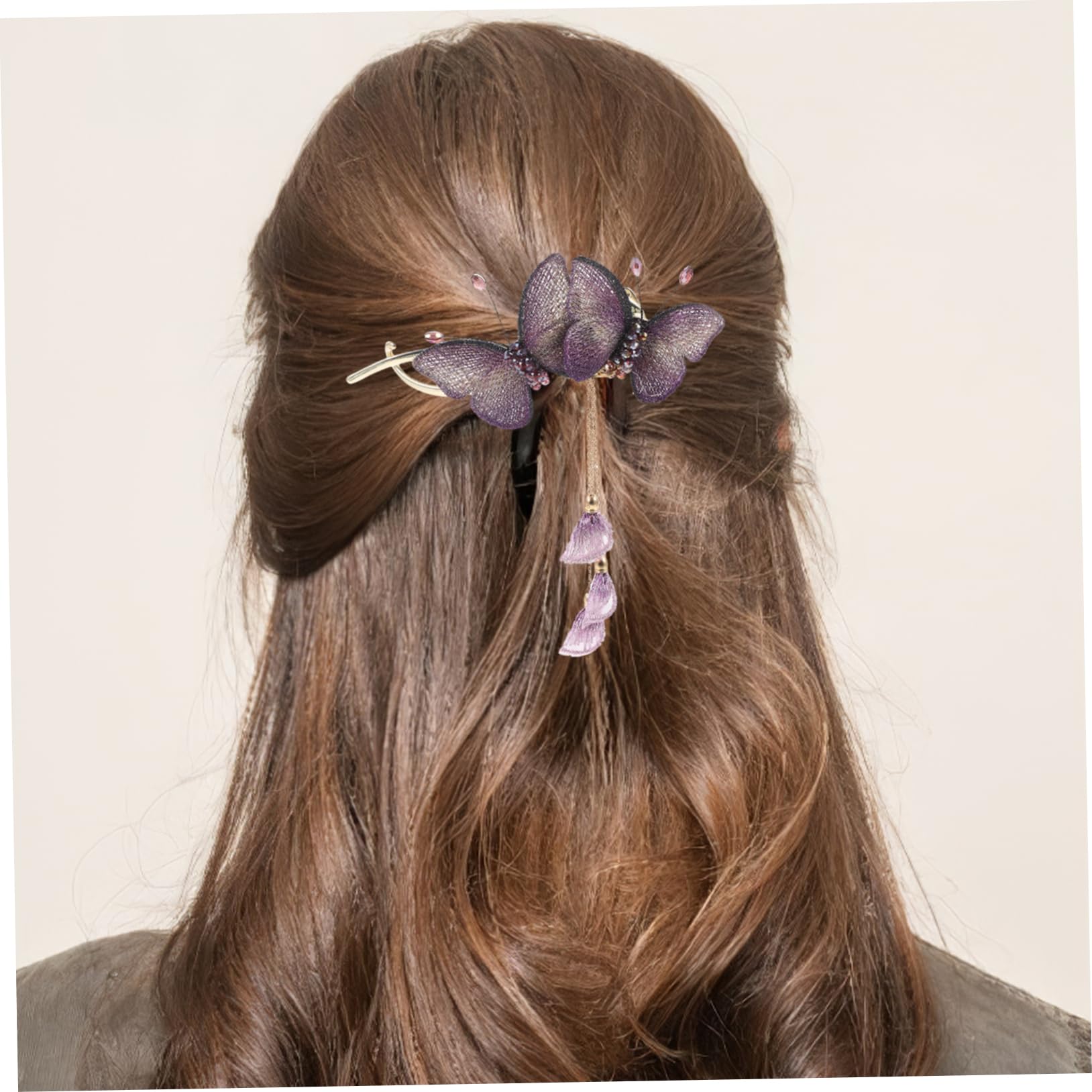 6 Pinzas Para El Pelo Bordadas Con Forma De Para Niñas Y Mujeres.