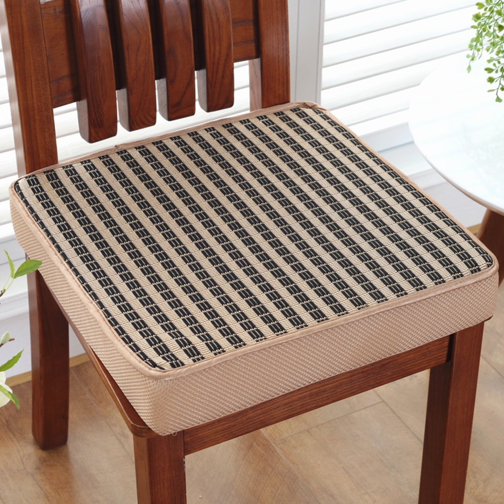 Cuscino del Sedile Quadrato in Memory Foam,Cuscini Ortopedici per Sedile Auto per Aumentare l'altezza del Cuscino per Sedile per Sedia da Ufficio per Lombalgia-a 50x50x8cm(20x20x3inch)