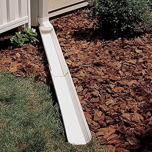 Adjust-A-Spout Downspout Extension-White