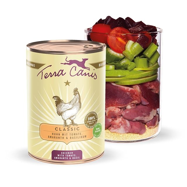 Terra Canis Pollo con Tomate y Amaranto, Comida clásica para Perros, 400g
