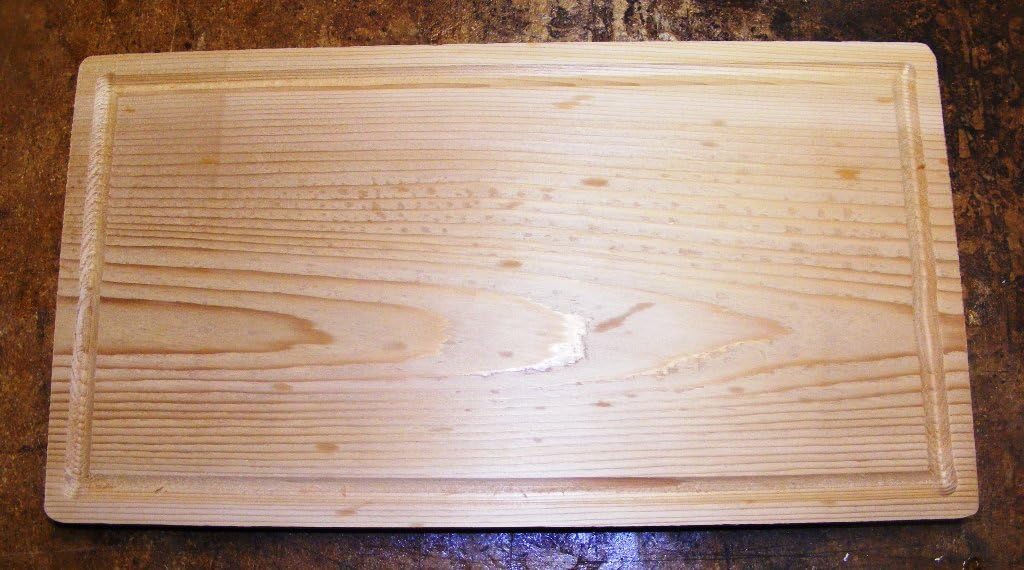Steve's Gift Shoppe Cedar BBQ Plank/Platter with Juice Groove 15 x 7 x 5/8 Inches (15 Inch Length)