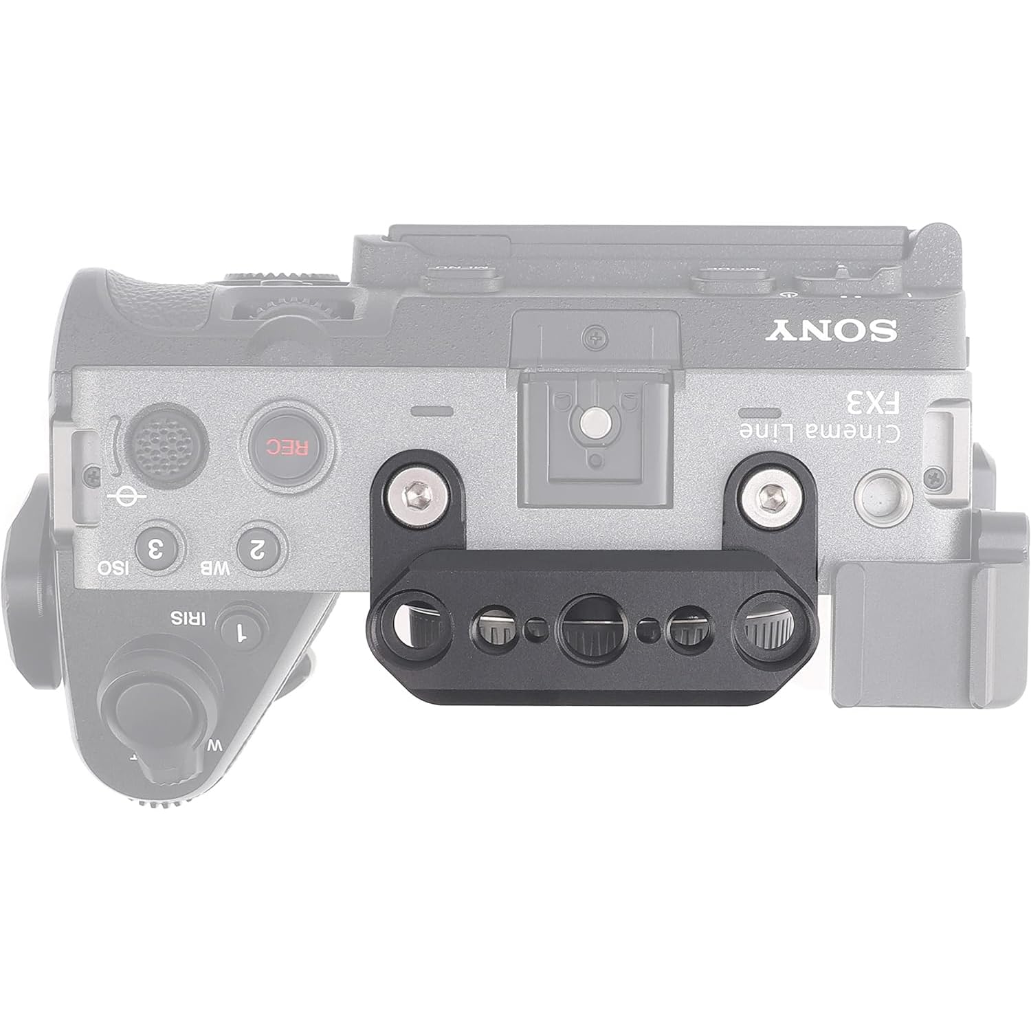Adaptateur Rail NATO Pour Sony FX3/FX30 - Fixation 1/4" Et 3/8" ARRI, En Alliage Aluminium CNC - 3