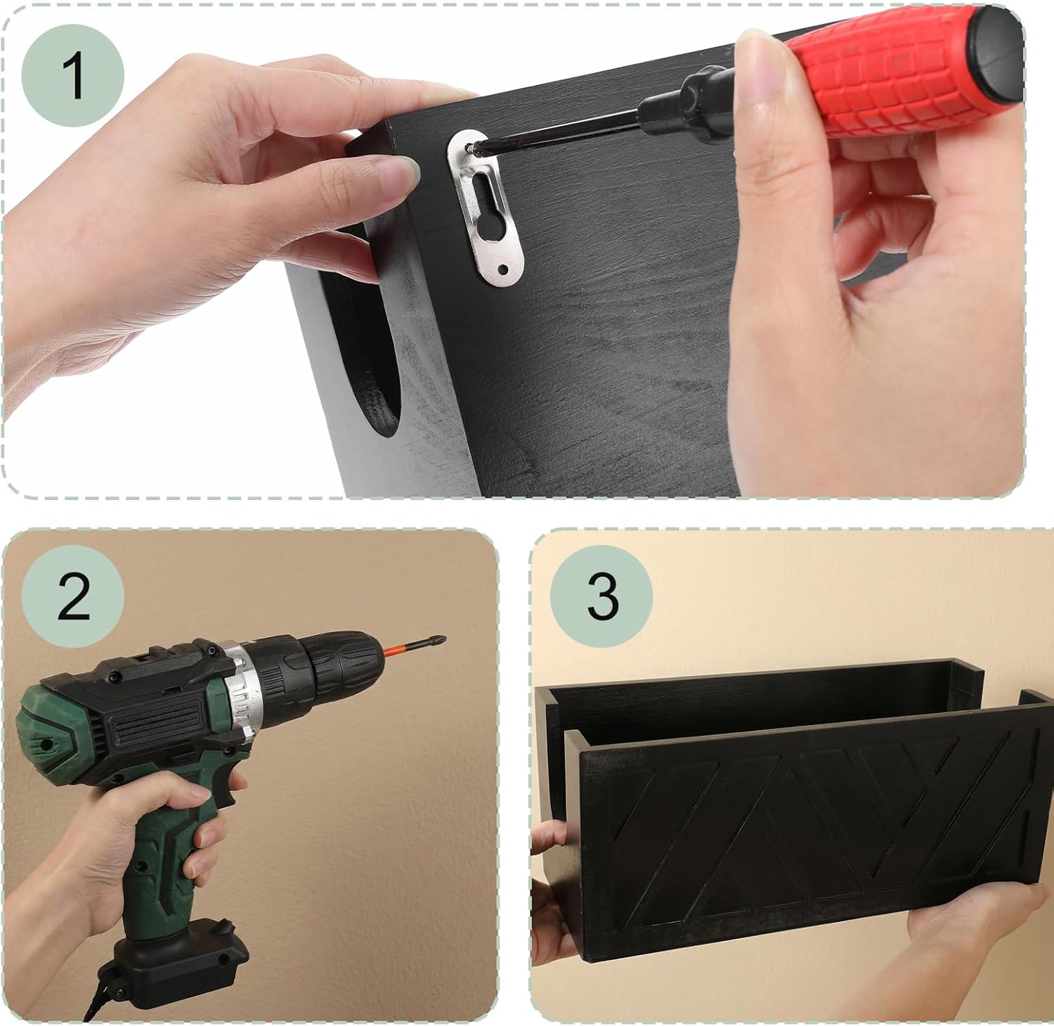 Paper Towel Dispenser Wall Mount Paper Towel Holder with Lid Solid Wood Commercial C-Fold, Z-Fold Hand Papers Towels Holder Dispenser Hand Towels Holders for Bathroom Kitchen Office Decor