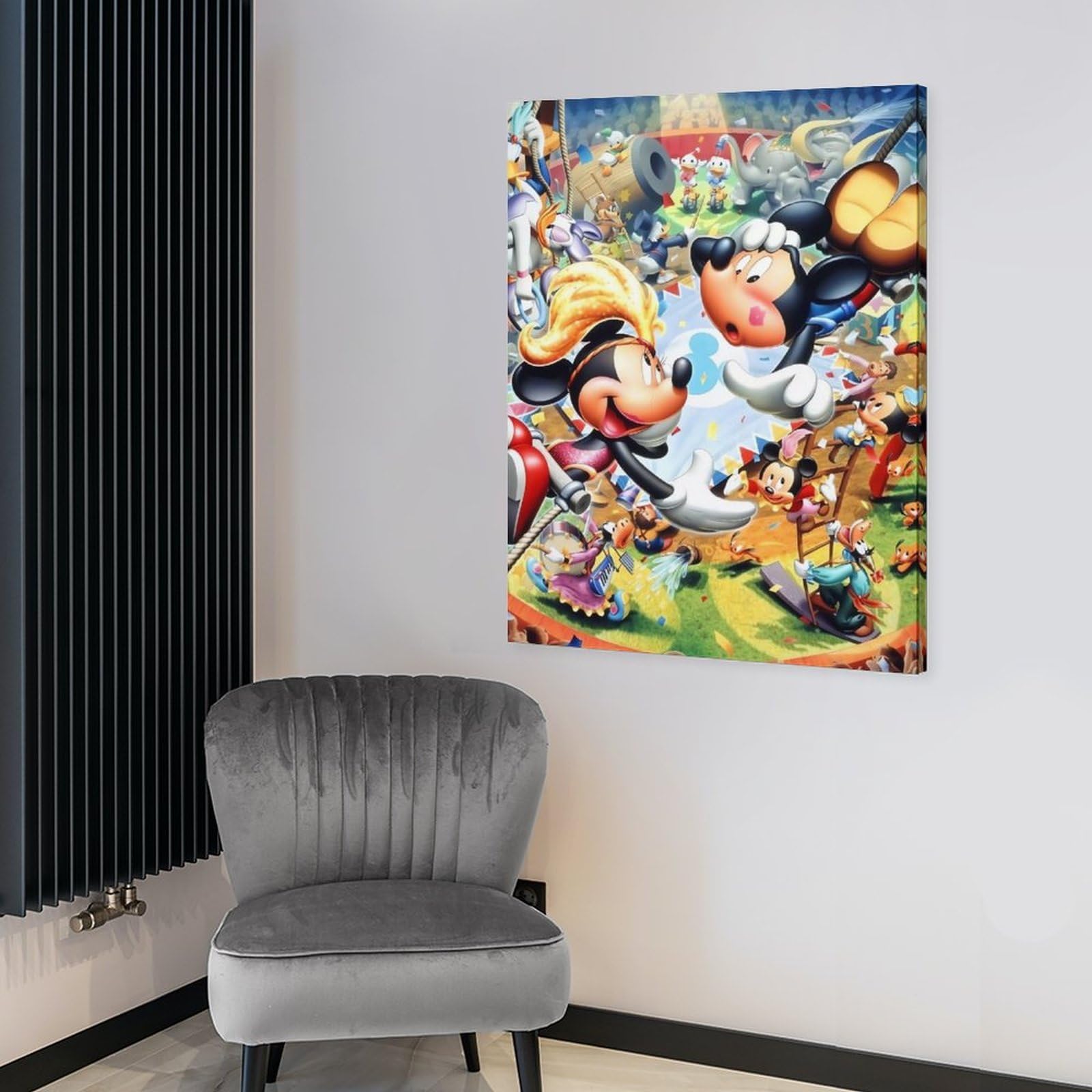 Amazon.co.jp: ミッキーマウス キャンバス絵画 アートパネル アート