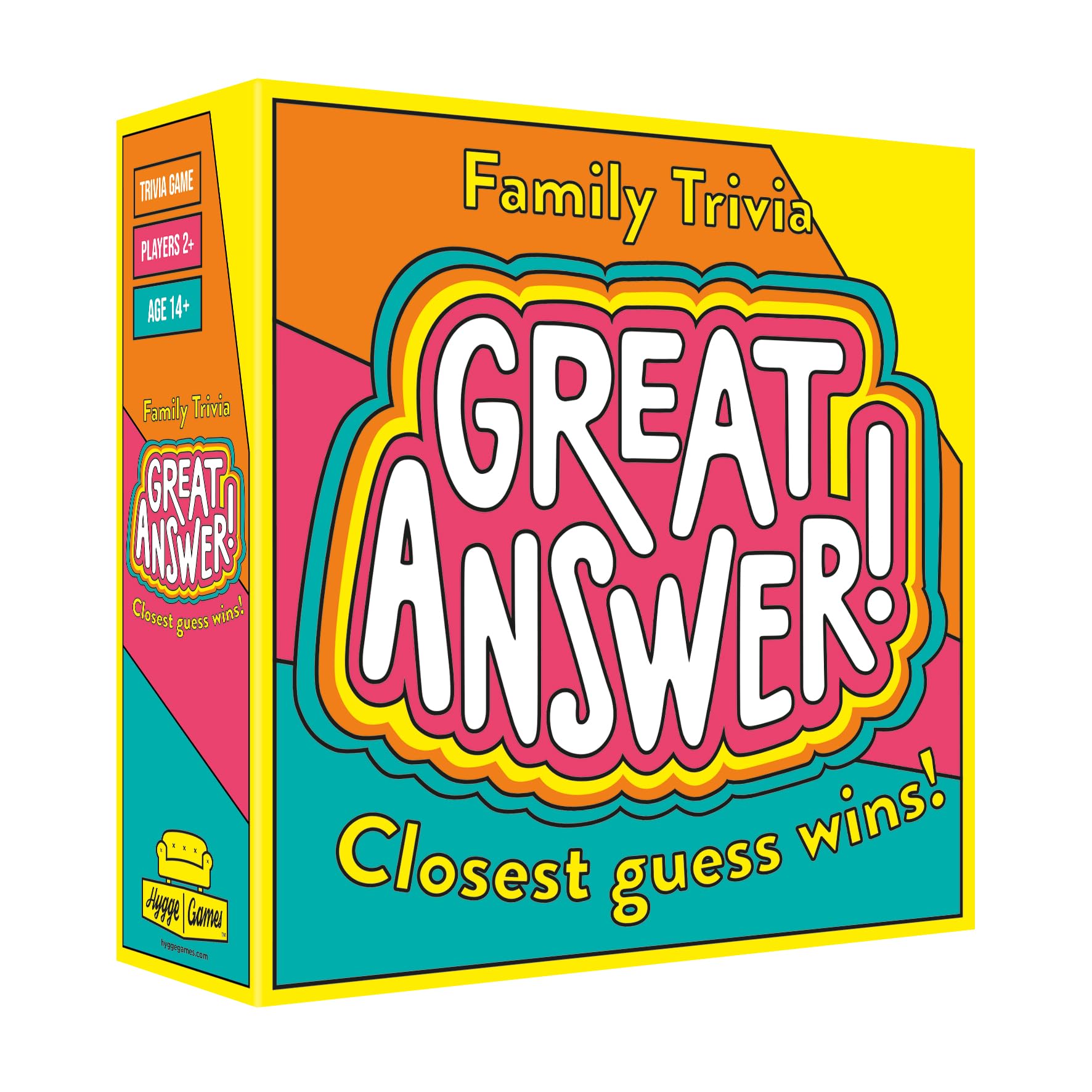 Hygge GamesGreat Answer! Fun Family Trivia Game Where The Closest Guess Wins