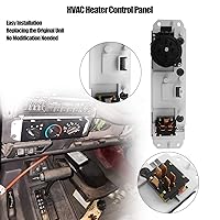 Vista 4 de Panel de control climático HVAC para Jeep Wrangler TJ 1999-2004 Interruptor de control del selector de calentador, panel de calentador climático