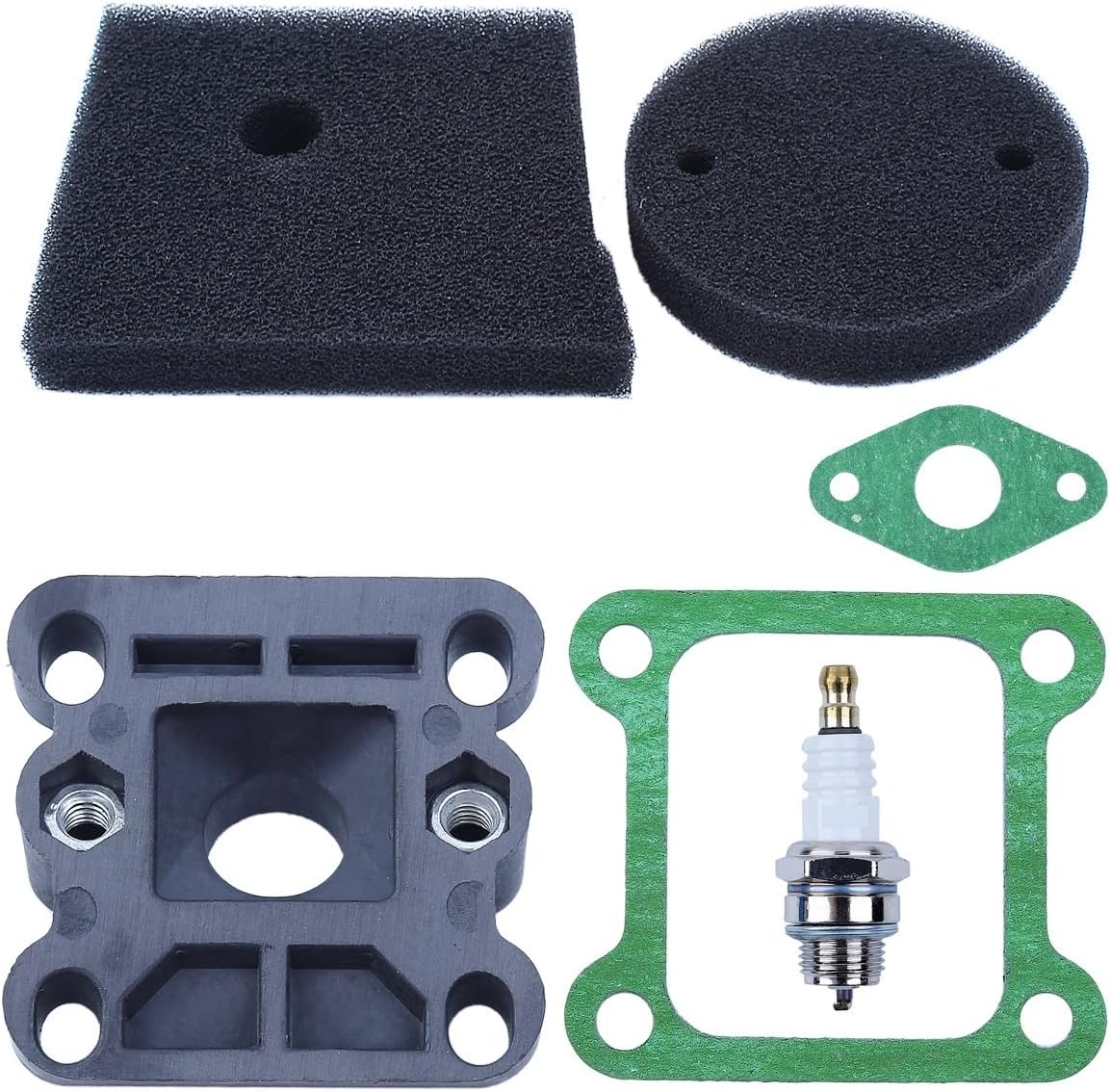 Air Filter Foam Carburetor Insulator Intake Manifold for Spark for Plug Gasket Kit for Robin NB411 2 Stroke Brush Cutter Trimmer Engine