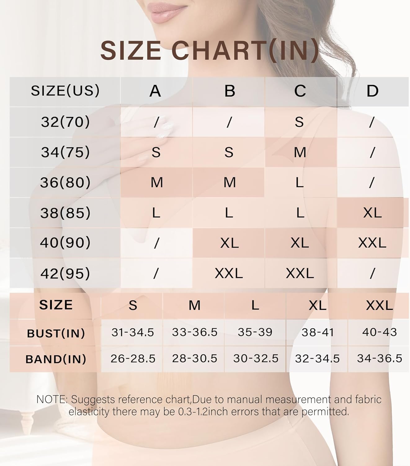 DEANGELMON Bras for Women No Underwire Seamless Wireless V Neck Comfort Bra Back Smoothing T-Shirt Bras - Image 6