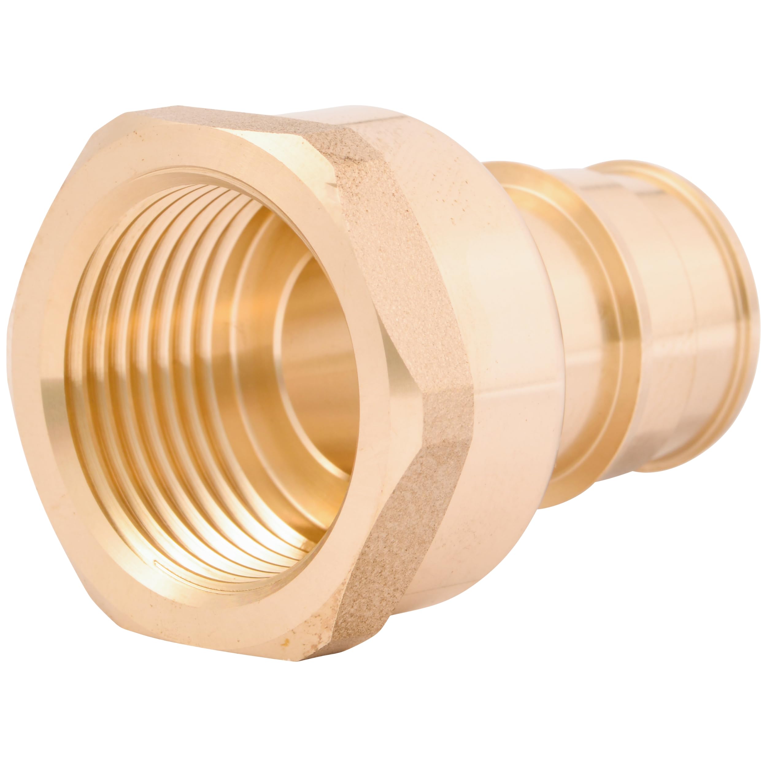 Sharkbite Women's Brass 3/4 Inch Expansion Fnpt Adapter Fitting For Pex-A Pipe, Plumbing Fittings, Npt Adapter For Pex-A Tubing, Uab088lfa