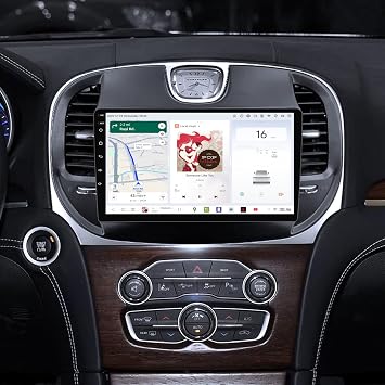 DUDUAUTO DUDU3 Car Radio for Chrysler 300 2015-2019 Stereo Update 8-Core 4GB+64GB 9" Carplay & Android Auto Head Unit w/DIY Wallpaper Custom Layout Touch Screen for Navigation,Music,Radio