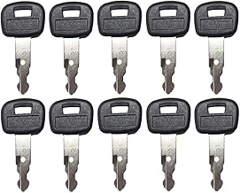 10 Pack Keys for Kubota Mini Excavator, Backhoe, Skid Steer, Track Loader RC411-53933, RC461-53930, 459A (10)