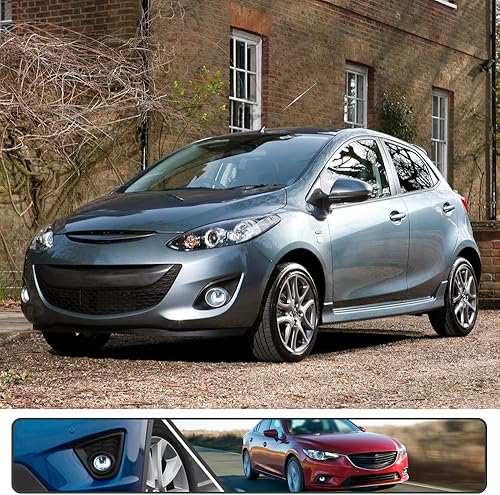 Miniatura 9 de 2 unids U estilo blanco LED antiniebla montaje para Maz'da 2 3 5 6 CX-5 CX-7 CX-9 MX-5 RX-8 LED DRL luz de circulación diurna lámpara de conducción