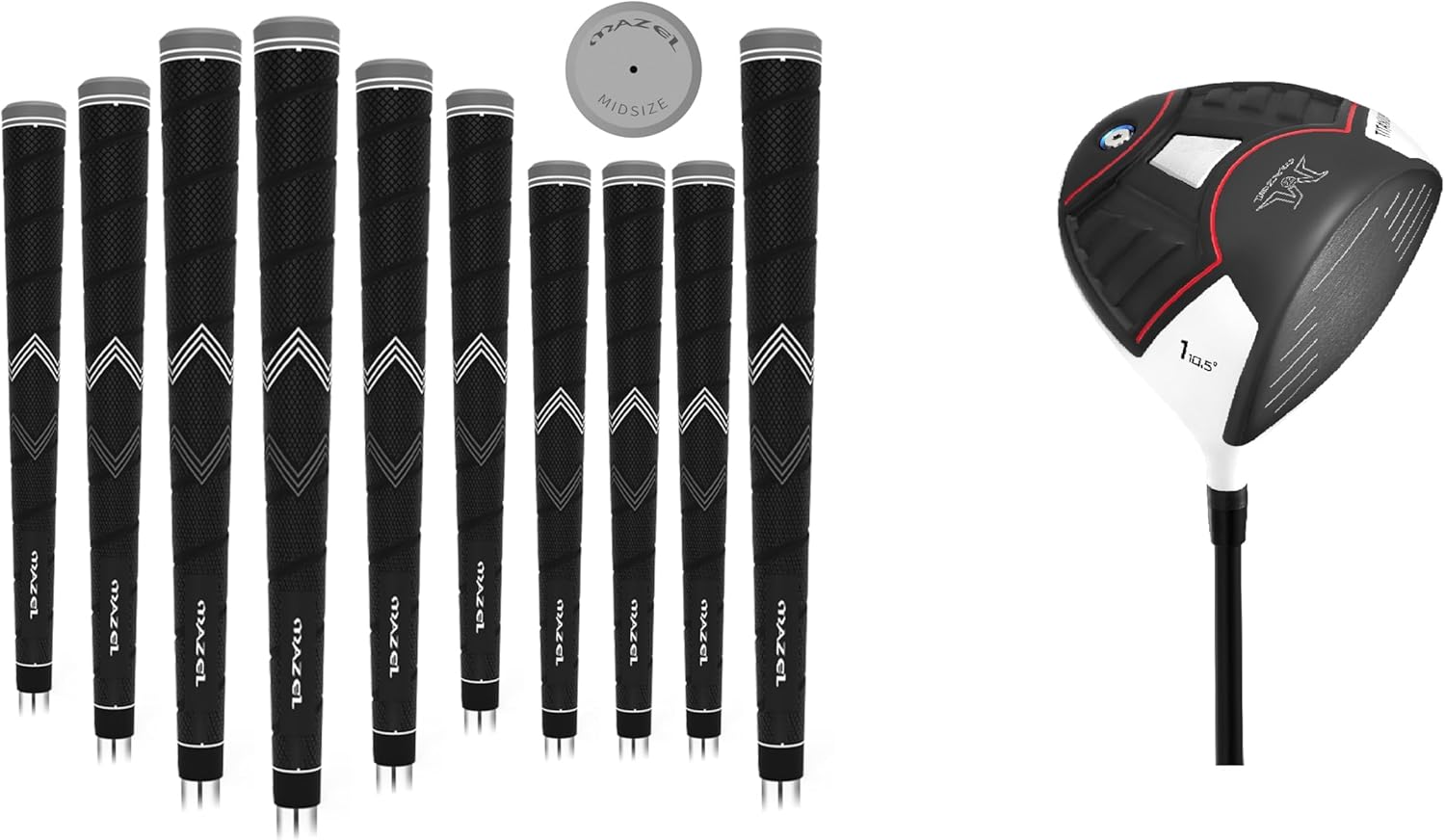 MAZEL Golf Grip & Golf Clubs,Bundle of 2