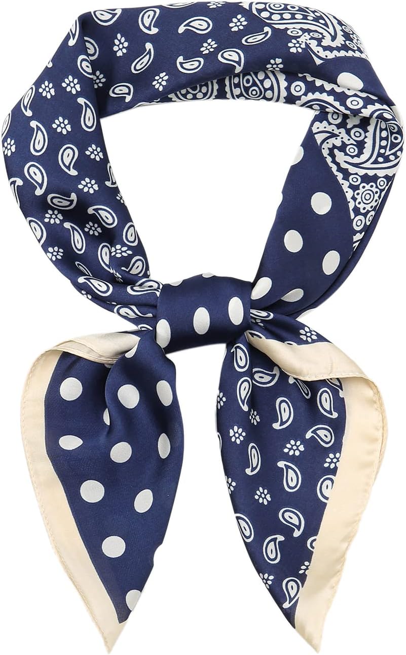 RIIQIICHY Women Head Hair Scarf Like Satin Silk Scarf Sleeping Hair Wrapping Night 27.5" - Image 2