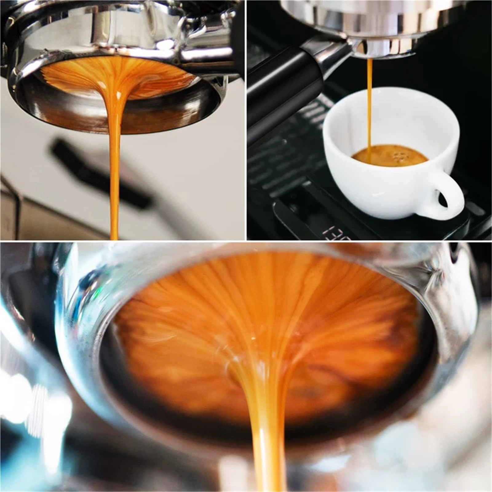 1 portafiltro sin fondo de 58 mm for cafetera espresso Para Café(Color 2)