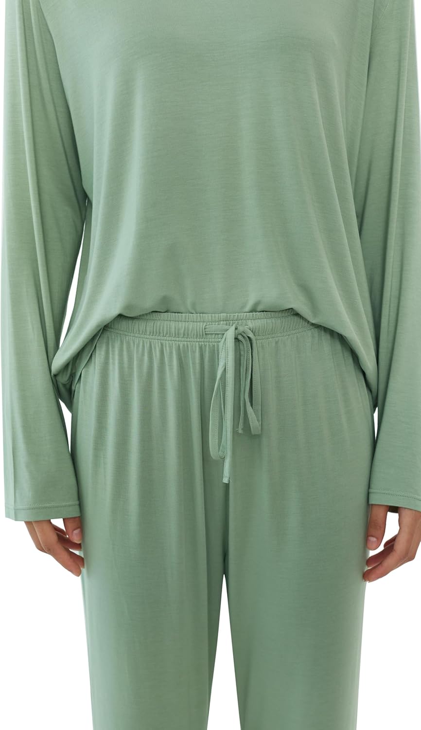 Joyaria Women's Bamboo Viscose Pajamas Set - Cooling Moisture-Wicking Sleepwear for Night Sweats, Soft Lightweight (S-XXL) - Image 4