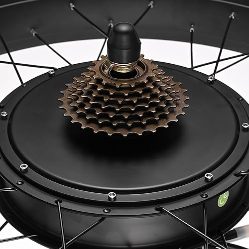 Miniatura 23 de AW Kit de bicicleta de rueda delantera eléctrica de 26 x 4 pulgadas, kit de conversión de bicicleta eléctrica de 48 V, kit de motor de cubo de 1000