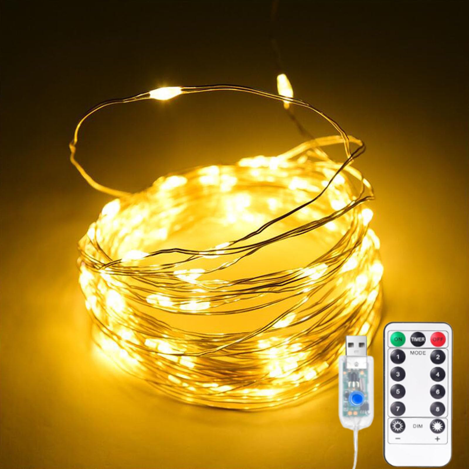 Amazon.co.jp: LEDイルミネーションライト 銅線 USB式 ワイヤーライト 
