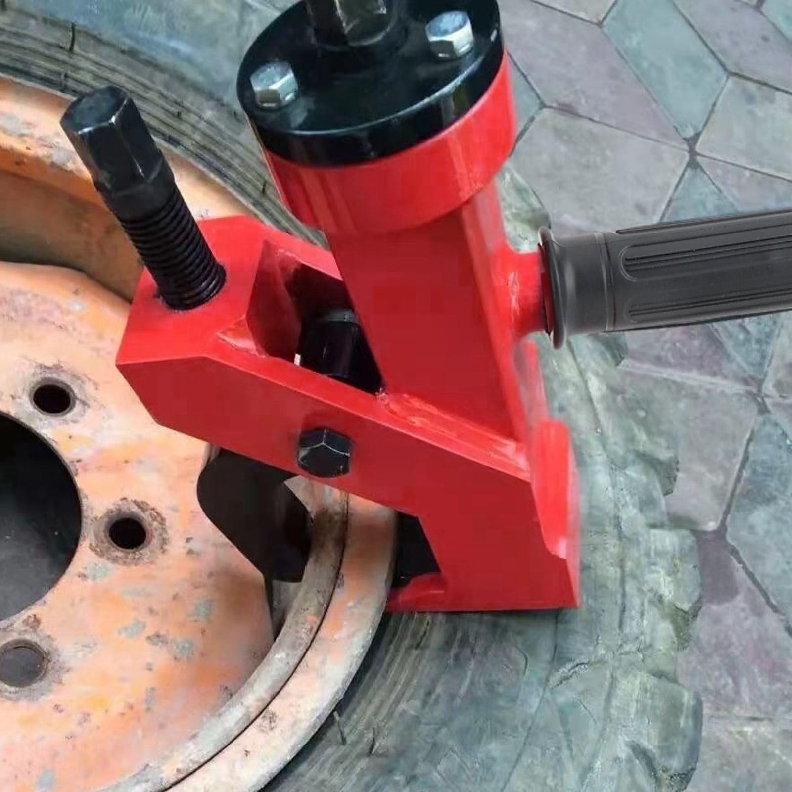 Destalonador manual de neumáticos, herramienta de cambio de neumáticos de alta resistencia, kit de reparación de ruedas portátil y eficiente para ATV UTV Tractor Truck Car, con