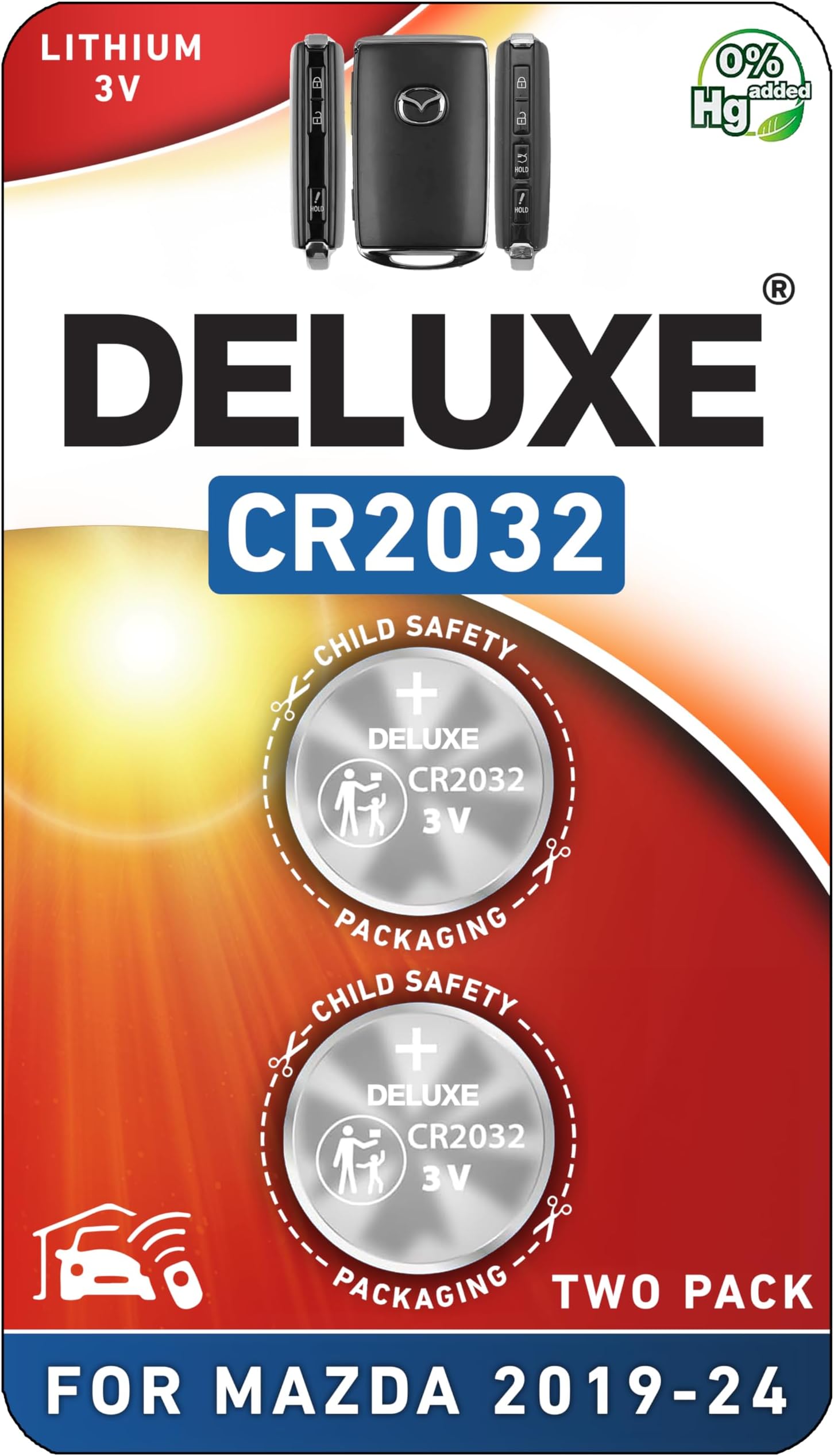 Amazon.com: (2 PACK) CR2025 2025 REMOTE KEY FOB BATTERY OEM 2009-2020 ...