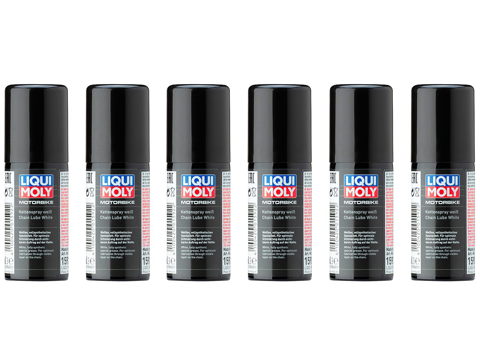 6X Original Liqui Moly 50ml Motorbike Kettenspray weiß White Chain Spray 1592
